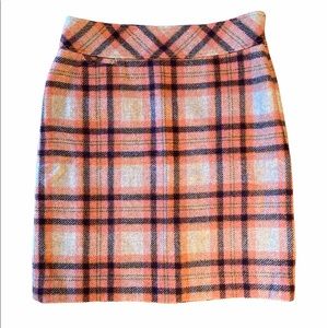NWOT-L.L.Bean Plaid Pencil Skirt